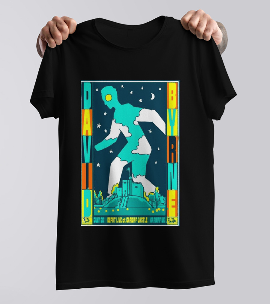 David Byrne Depot Live Cardiff Castle July 26 2026 Cardiff UK Show T-Shirt