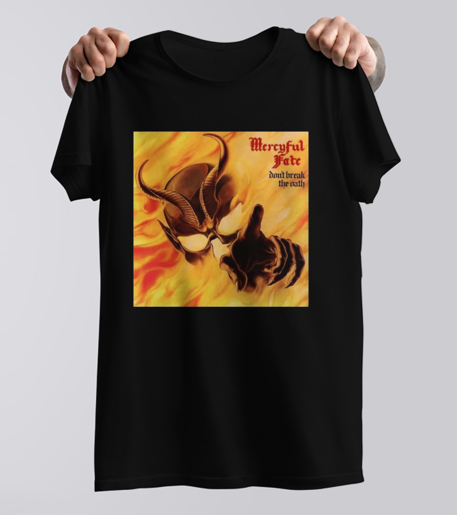 Mercyful Fate Don't Break The Oath Devil Horns Flame T-Shirt