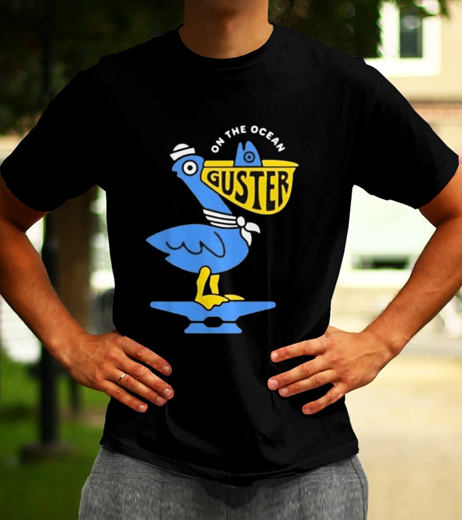 Pelican Guster On The Ocean Sailor Hat T-Shirt