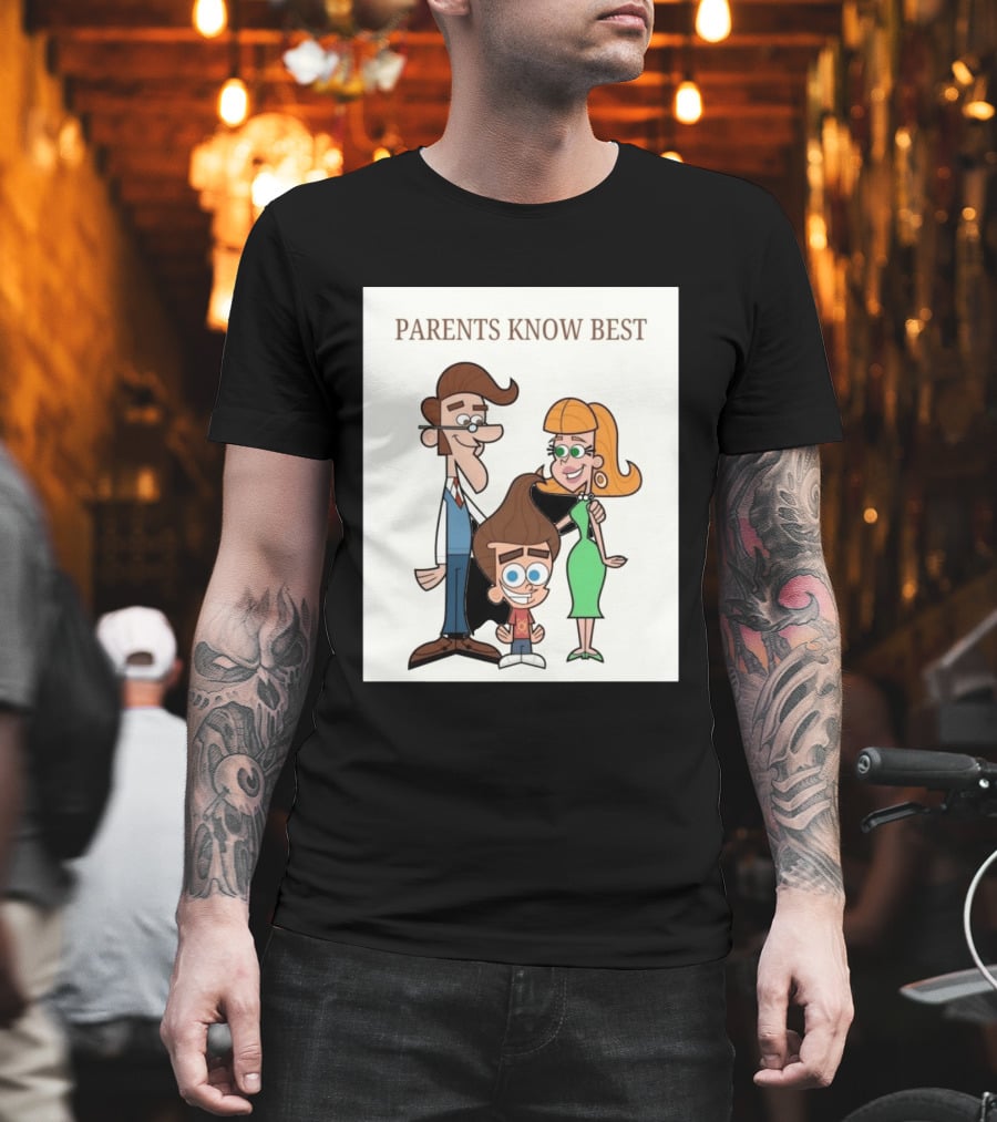 Parents Know Best Jimmy Neutron Timmy Turner Cartoon Mashup T-Shirt