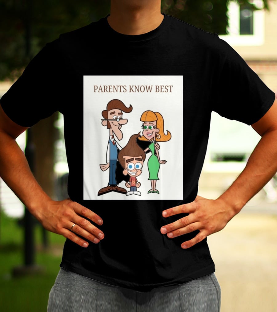 Parents Know Best Jimmy Neutron Timmy Turner Cartoon Mashup T-Shirt