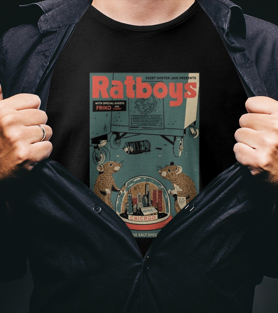 93XRT Winter Jam Presents Ratboys With Guests Friko And Floopy December 19 2026 The Salt Shed Chicago Illinois T-Shirt