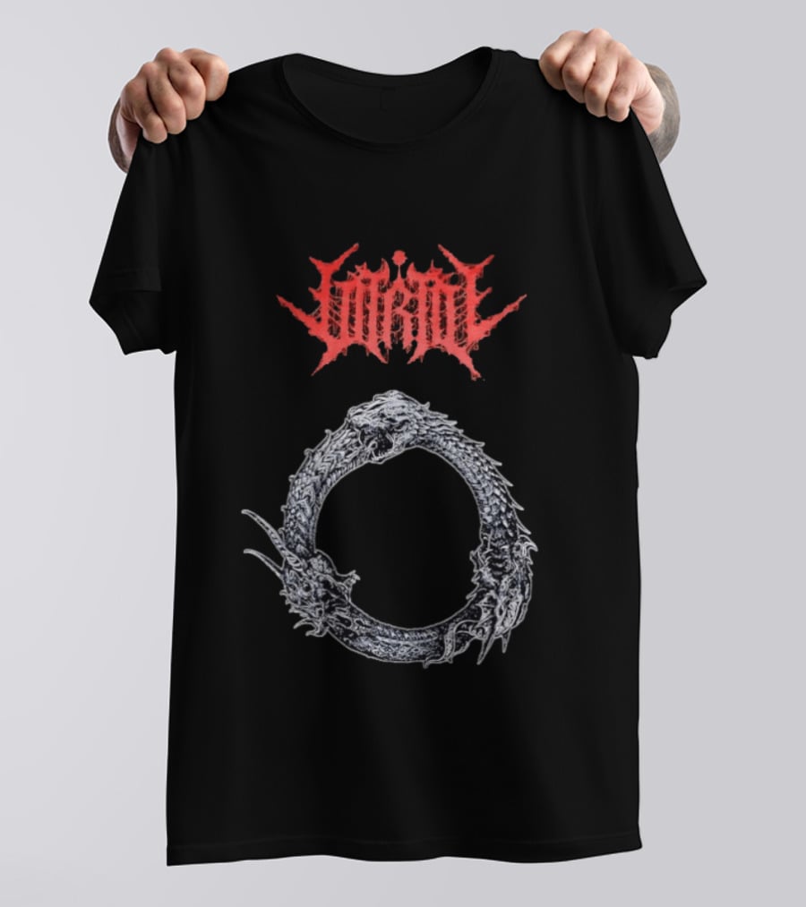 Jormungandr Ouroboros Serpent Circle With Lorna Shore T-Shirt