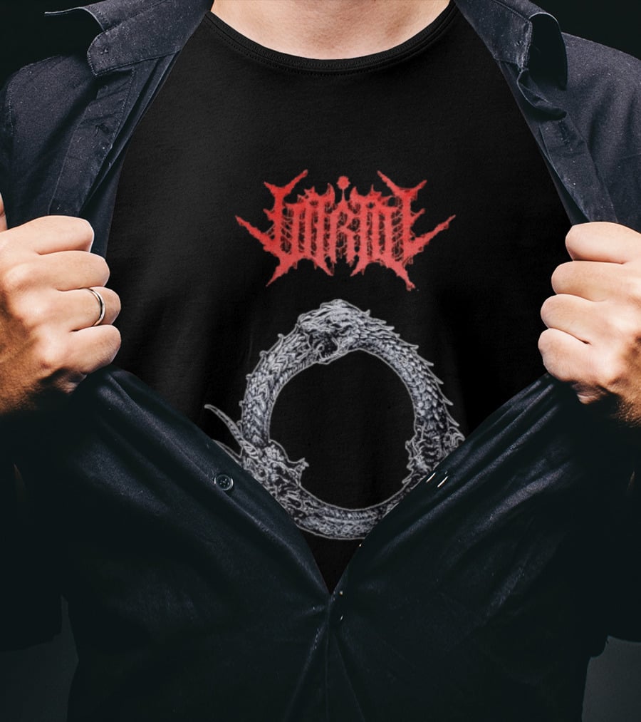 Jormungandr Ouroboros Serpent Circle With Lorna Shore T-Shirt
