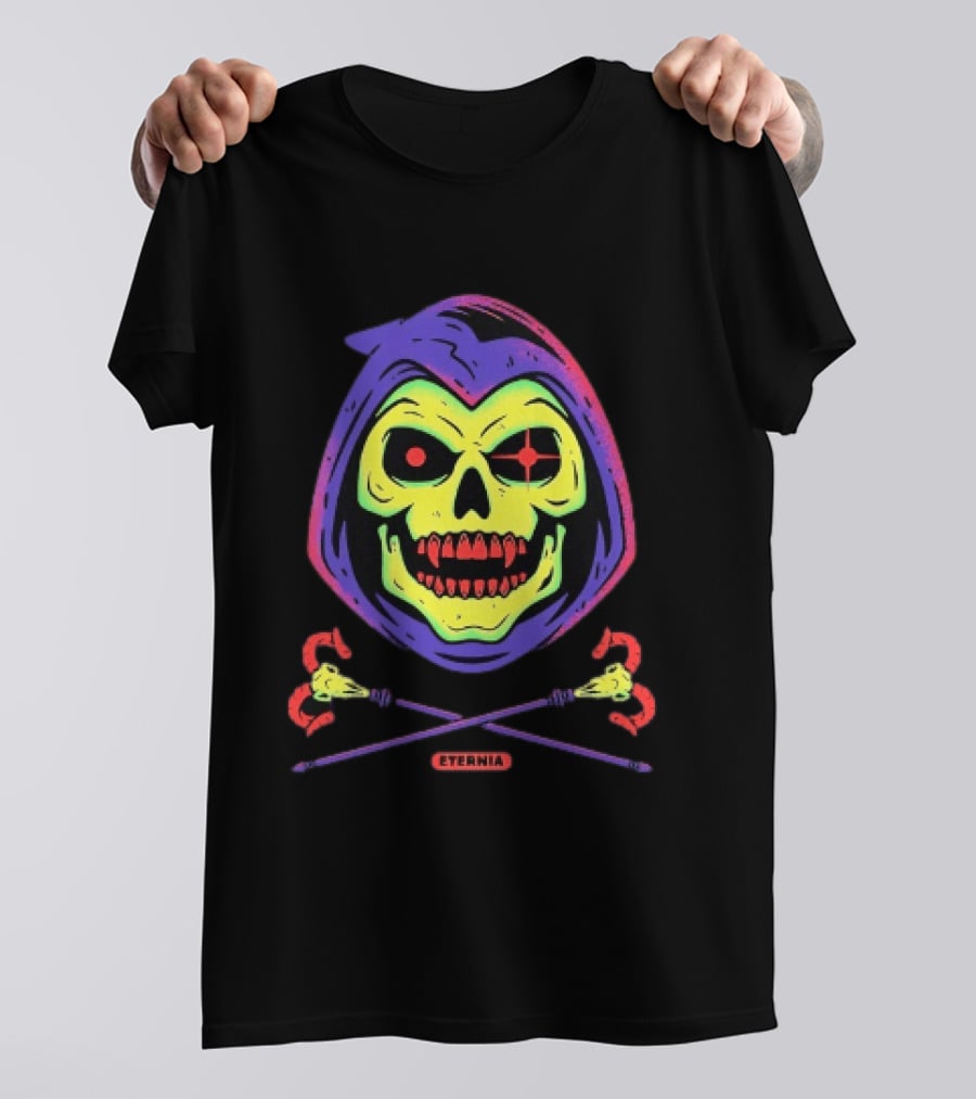 Skeletor Eternia Skull Crossbones Masters Of The Universe T-Shirt
