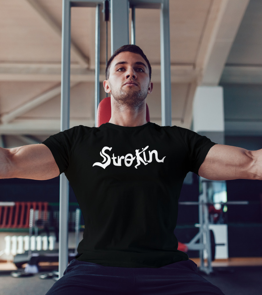 Strokin Baseball Player Batter Sports Swing T-Shirt