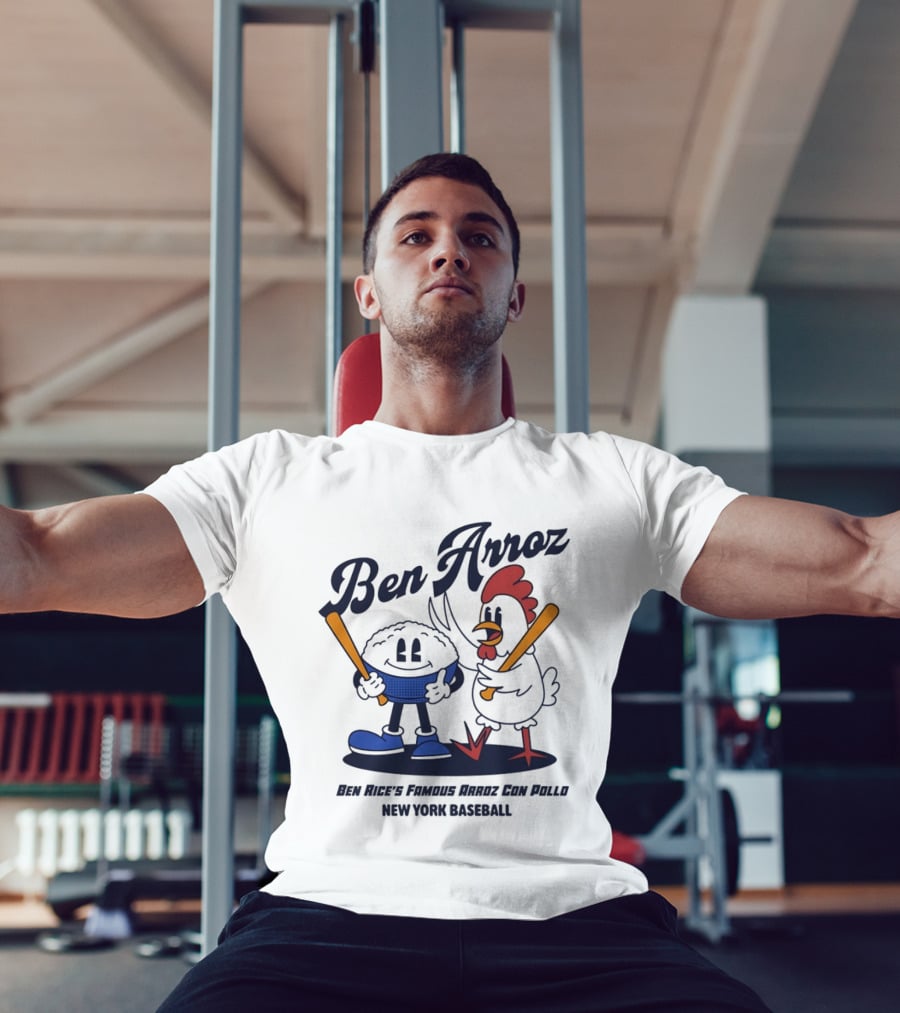 Ben Arroz Ben Rice's Famous Arroz Con Pollo New York Baseball T-Shirt