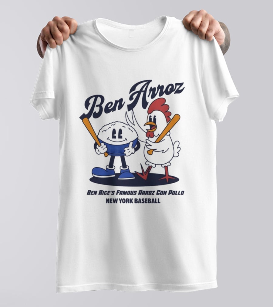Ben Arroz Ben Rice's Famous Arroz Con Pollo New York Baseball T-Shirt