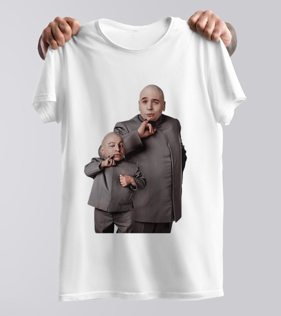 Dr Evil And Mini Me Iconic Duo Mike Myers Verne Troyer T-Shirt
