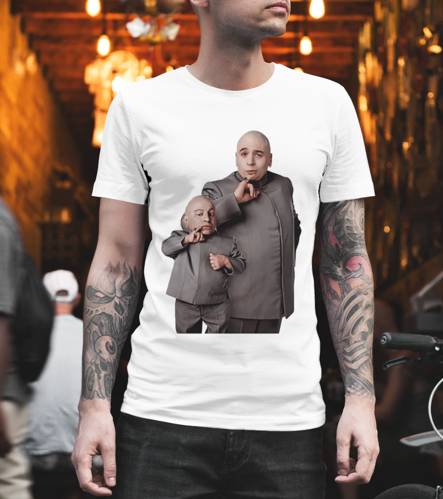 Dr Evil And Mini Me Iconic Duo Mike Myers Verne Troyer T-Shirt