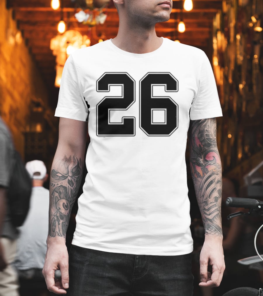 Minnesota Vikings Salute To Service 26 Name And Number T-Shirt