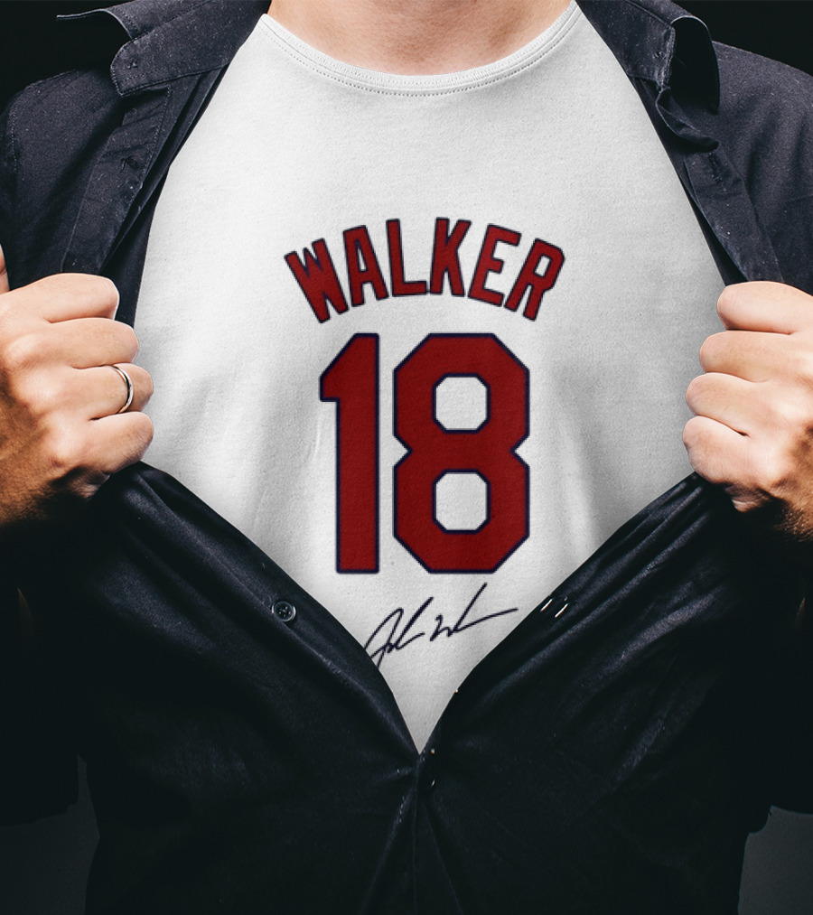 Walker 18 St Louis Cardinals Signature T-Shirt