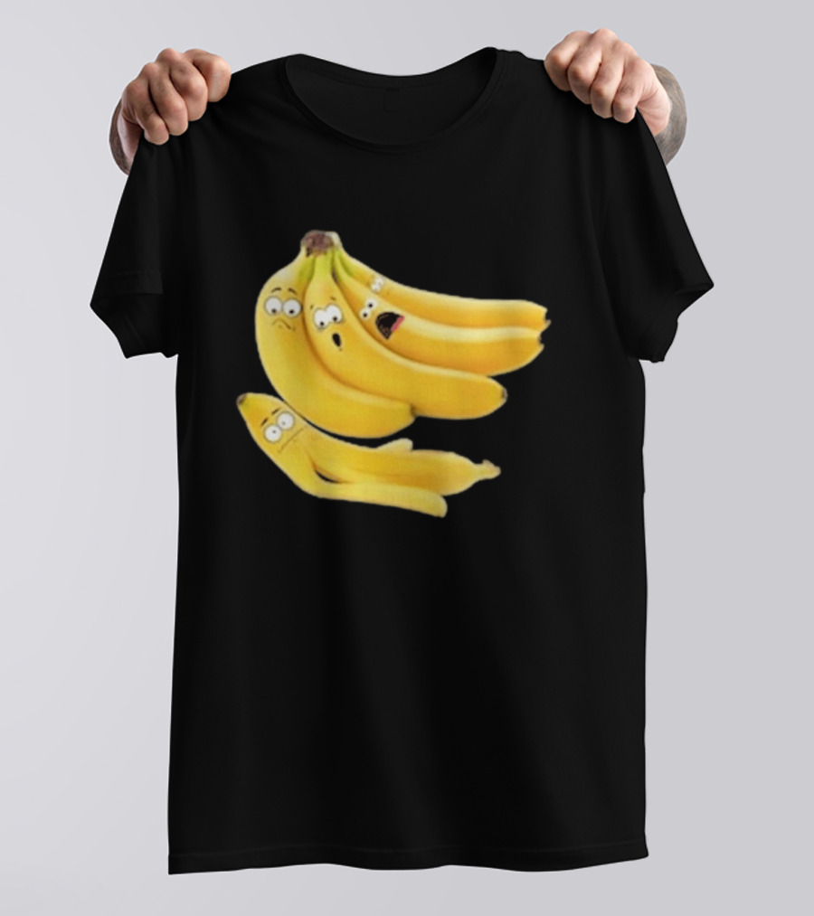 Funny Banana Massacre Organic Bunch Faces T-Shirt