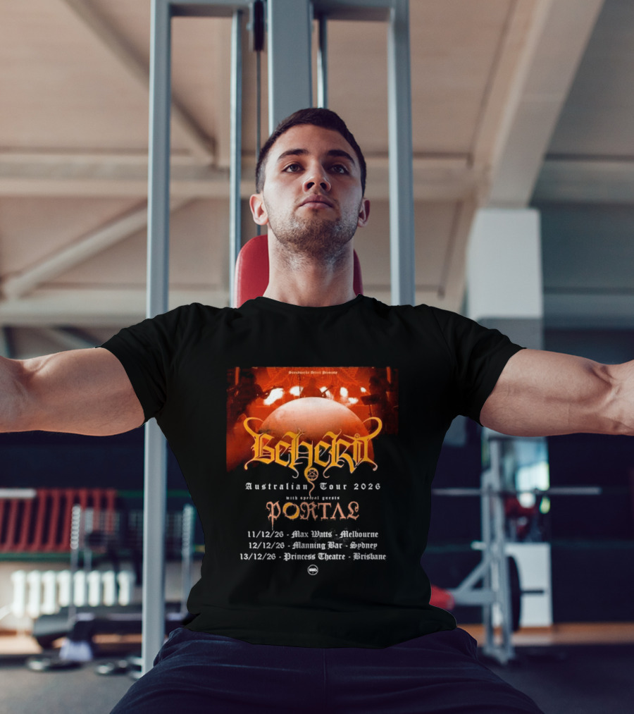 Sombre Dessein Beherit Australian Tour 2026 Special Guests Portal Tour Dates T-Shirt