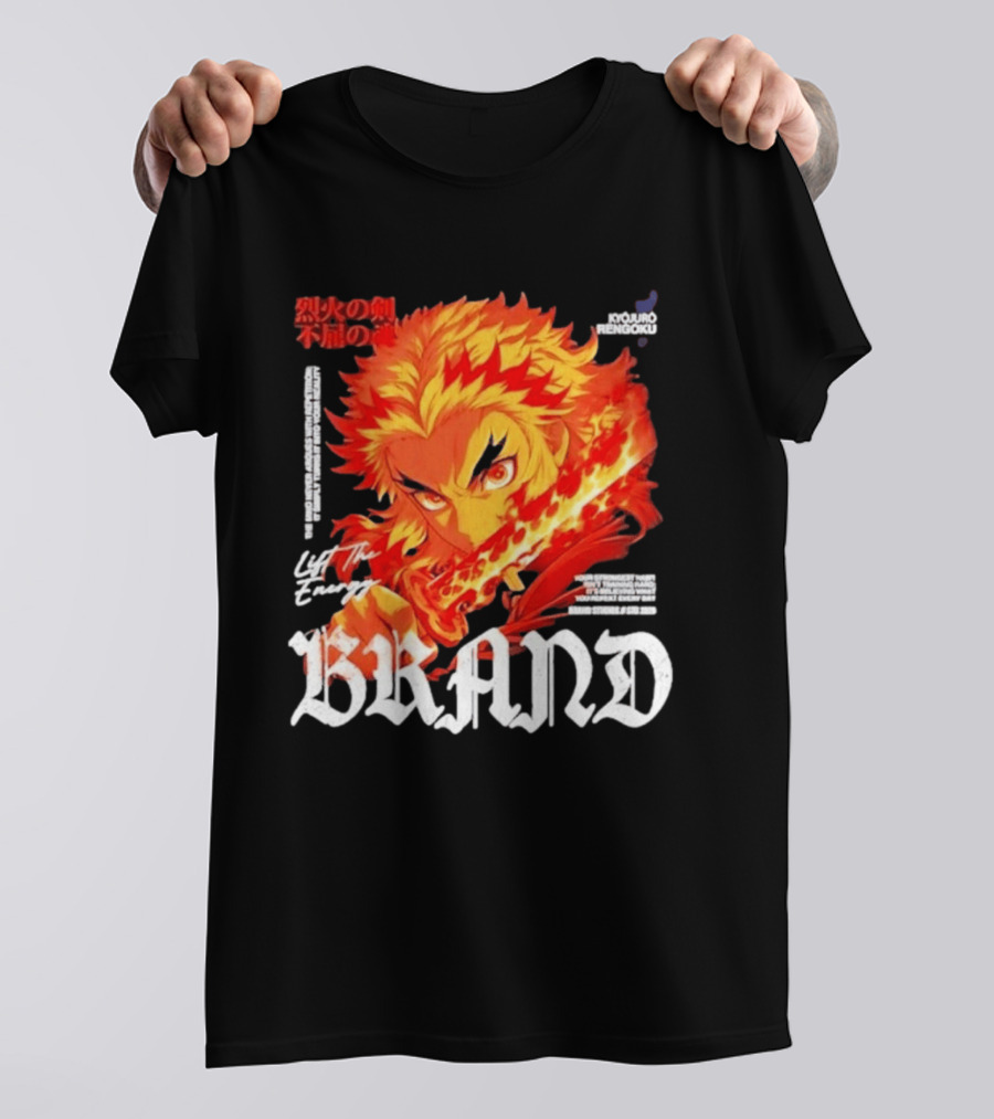 Kyojuro Rengoku Lift The Energy Flame Sword T-Shirt