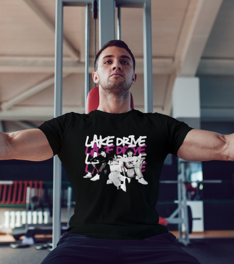 Lake Drive Vintage Vibe Retro Style Casual Crew T-Shirt