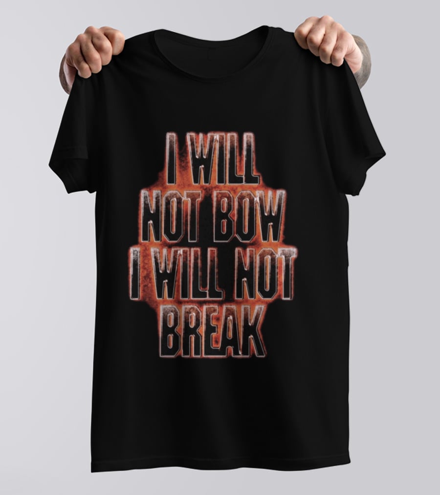 Breaking Benjamin Merchandise I Will Not Bow I Will Not Break T-Shirt