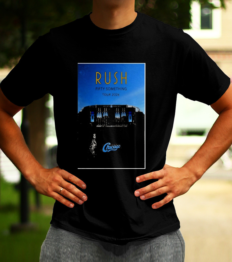 RUSH Fifty Something Tour 2026 Chicago Stadium T-Shirt