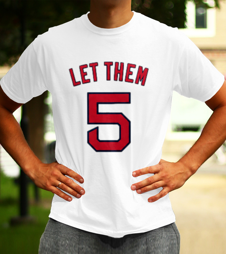 2026 Red Sox Let Them 5 Jersey Giveaway Red Sox Promotion T-Shirt