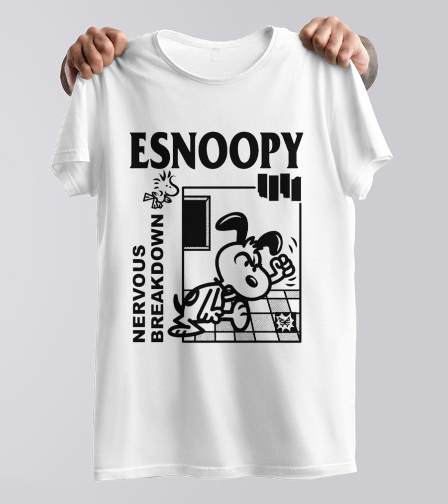 ESNOOPY Nervous Breakdown Comic T-Shirt