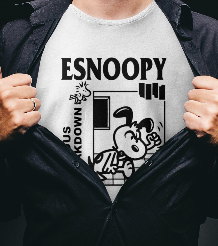 ESNOOPY Nervous Breakdown Comic T-Shirt