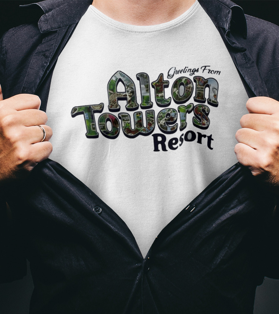 Greetings From Alton Towers Resort Theme Park Adventure T-Shirt