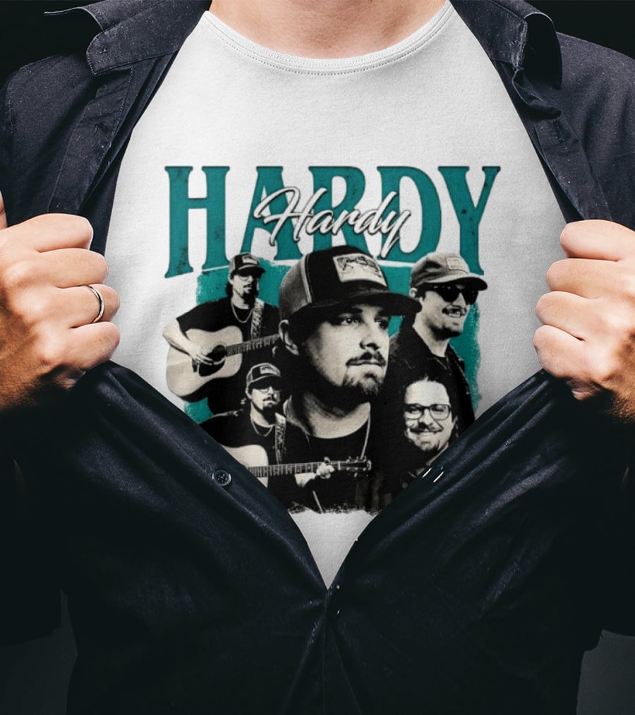 Hardy Country Music Singer Montage Collage T-Shirt