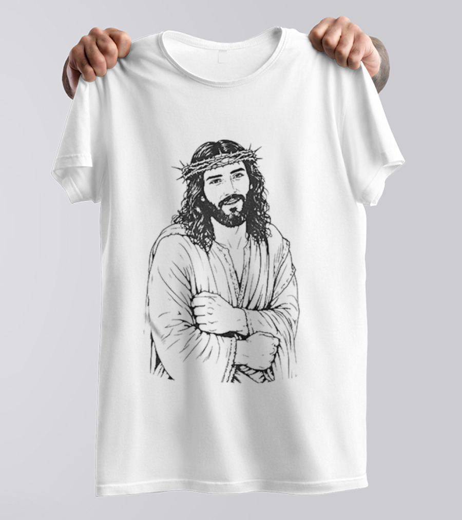 Jesus UFC Dustin Poirier Meme Sketch T-Shirt