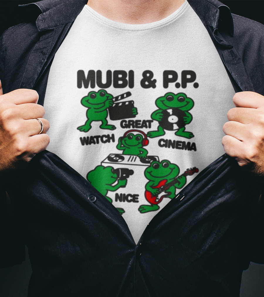 Mubi & P.P. Great Cinema Play Nice Music T-Shirt