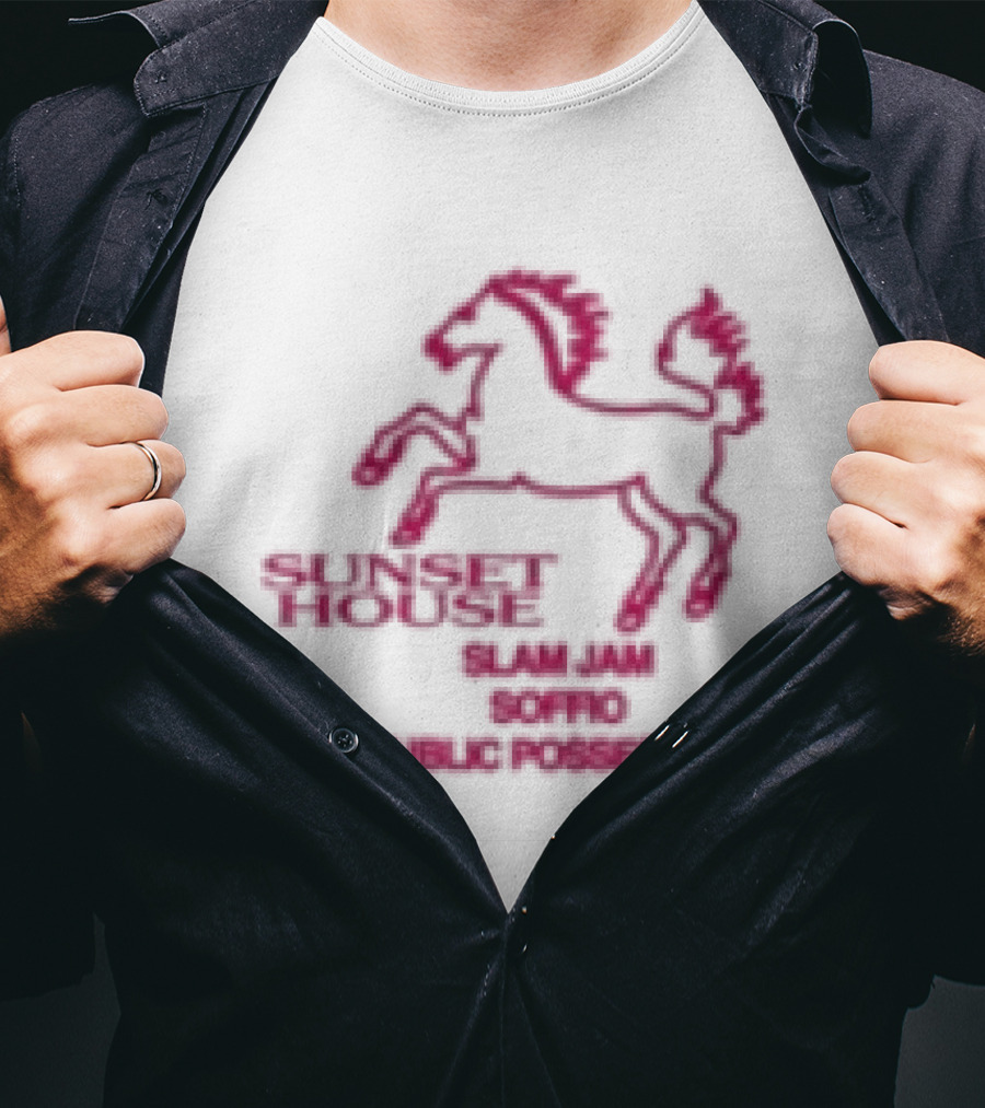 Public Possession Store Slam Jam Soffio Sunset House T-Shirt