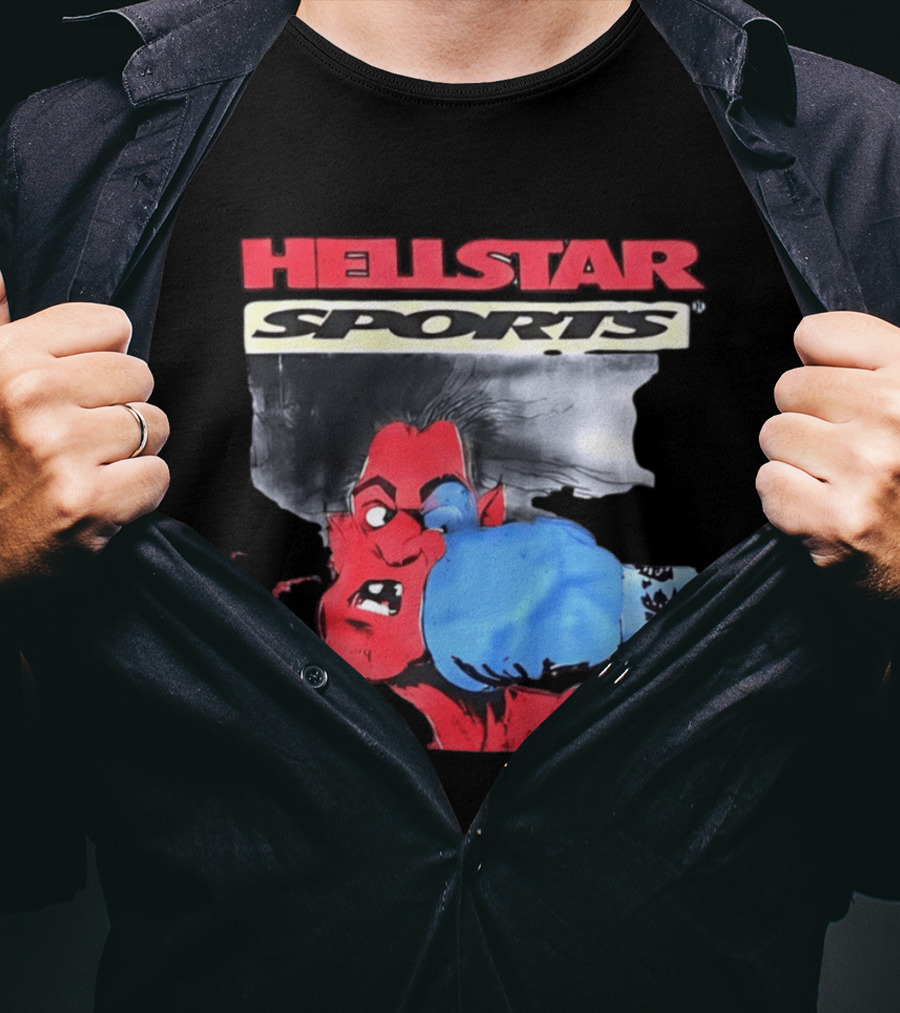Hellstar Sports Boxing Comic Urban Streetwear T-Shirt
