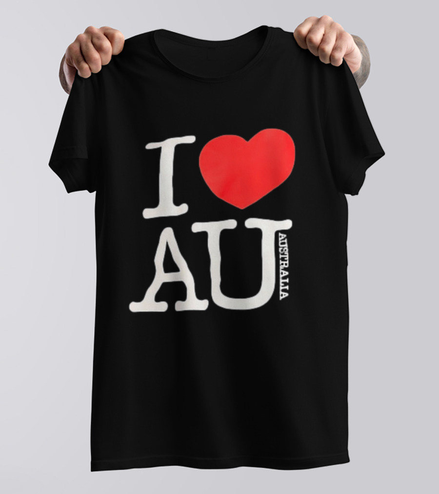 I Love AU Heart Australia Souvenir T-Shirt