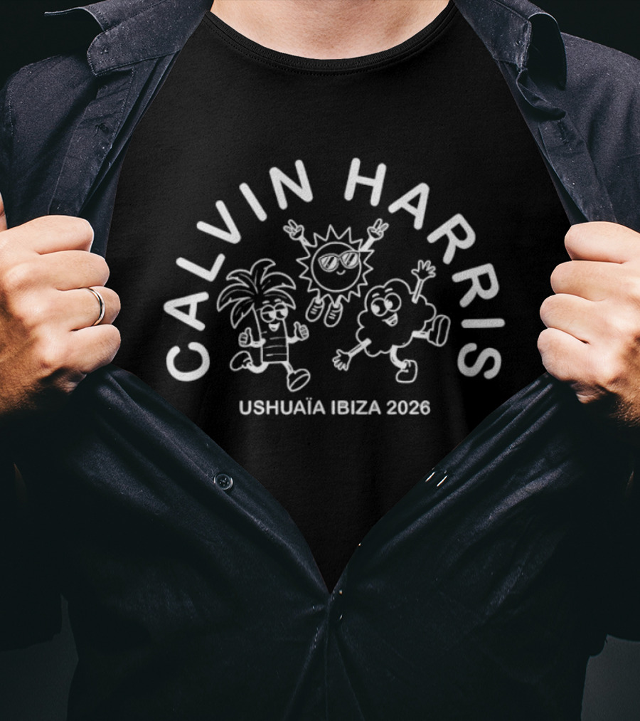 Calvin Harris Ushuaia Ibiza 2026 DJ Electronic Music Festival T-Shirt