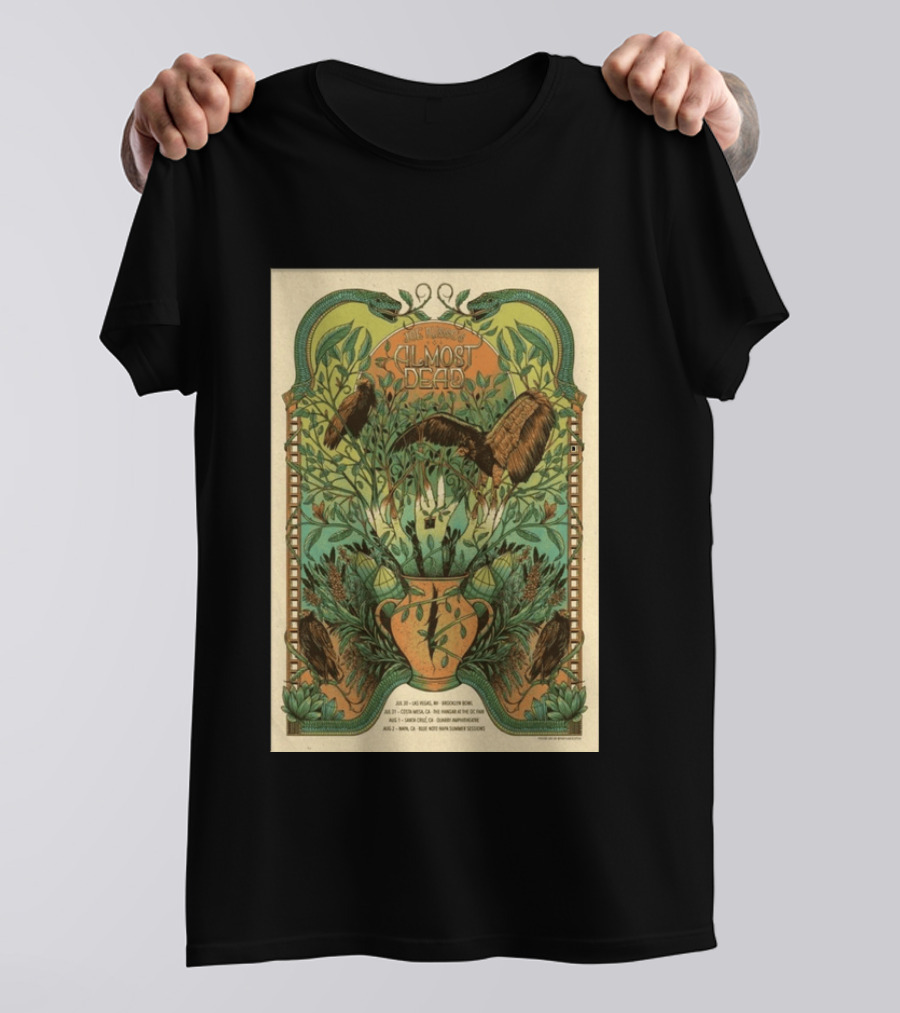 Joe Russo's Almost Dead 2026 Summer Tour Las Vegas Asheville Santa Cruz Denver T-Shirt