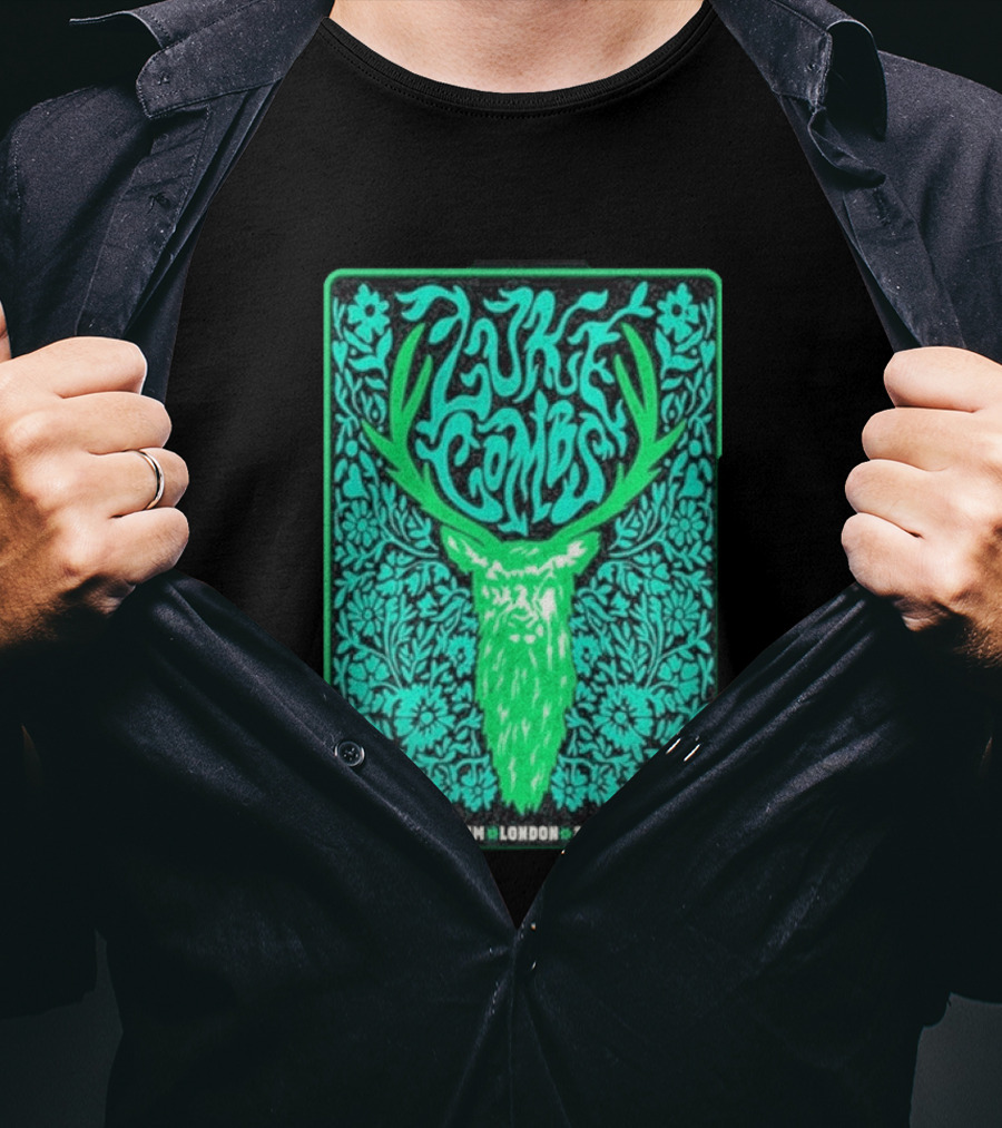 Luke Combs Wembley Stadium London August 2 2026 Deer Antlers Floral T-Shirt