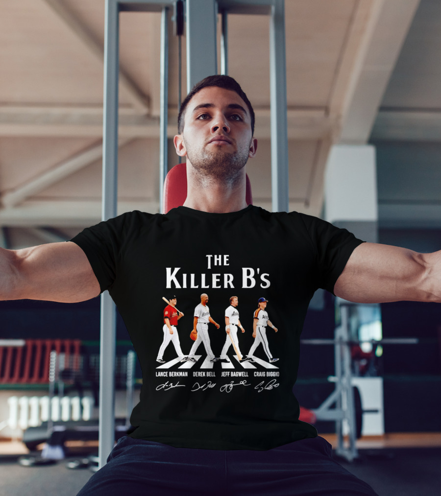 The Killer B's Lance Berkman Derek Bell Jeff Bagwell Craig Biggio Houston Astros Legends T-Shirt