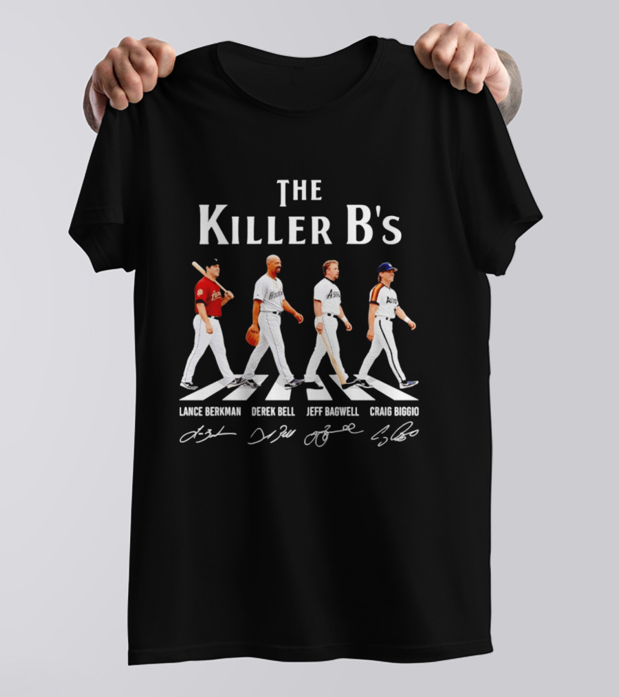 The Killer B's Lance Berkman Derek Bell Jeff Bagwell Craig Biggio Houston Astros Legends T-Shirt