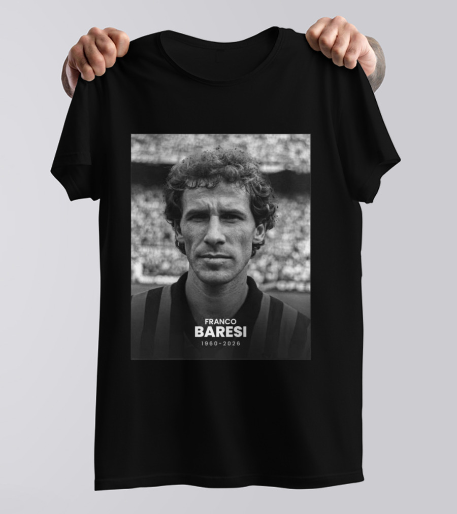 Franco Baresi 1960 2026 Football Legend T-Shirt