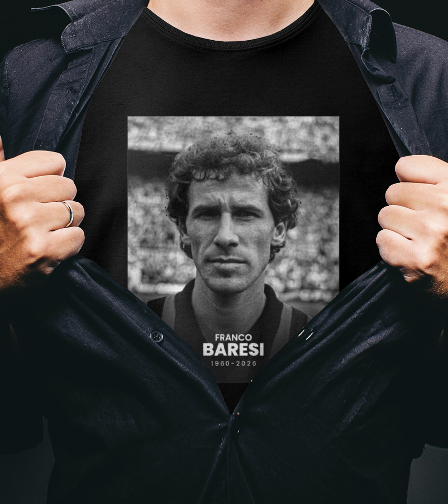 Franco Baresi 1960 2026 Football Legend T-Shirt