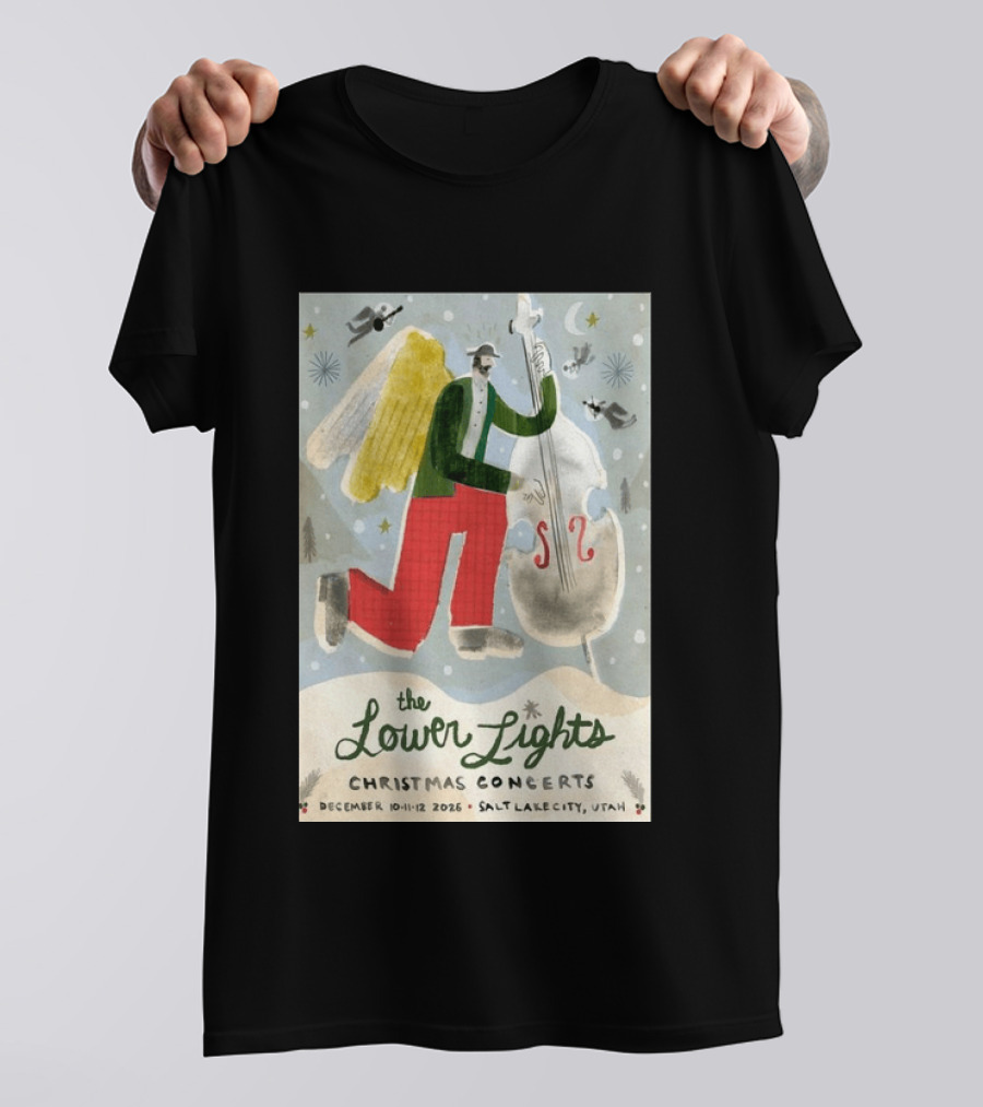 The Lower Lights Christmas Concerts December 10 11 12 2026 Salt Lake City Utah Angel T-Shirt