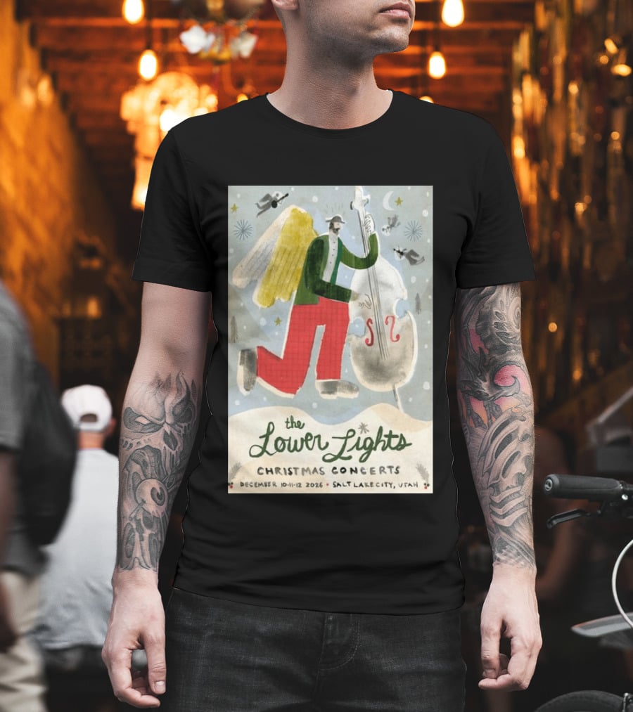 The Lower Lights Christmas Concerts December 10 11 12 2026 Salt Lake City Utah Angel T-Shirt