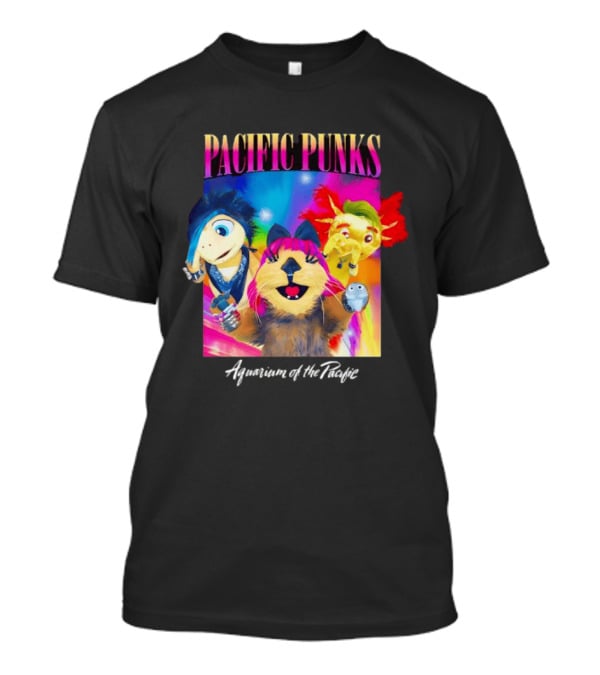 Pacific Punks Aquarium Of The Pacific Puppet Characters Colorful T-Shirt