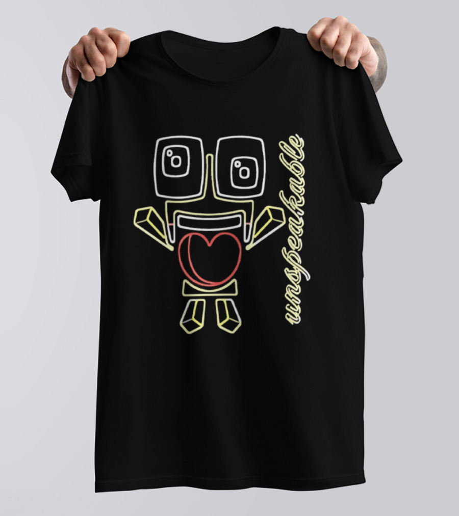 Unspeakable Neon Heart Character YouTube T-Shirt