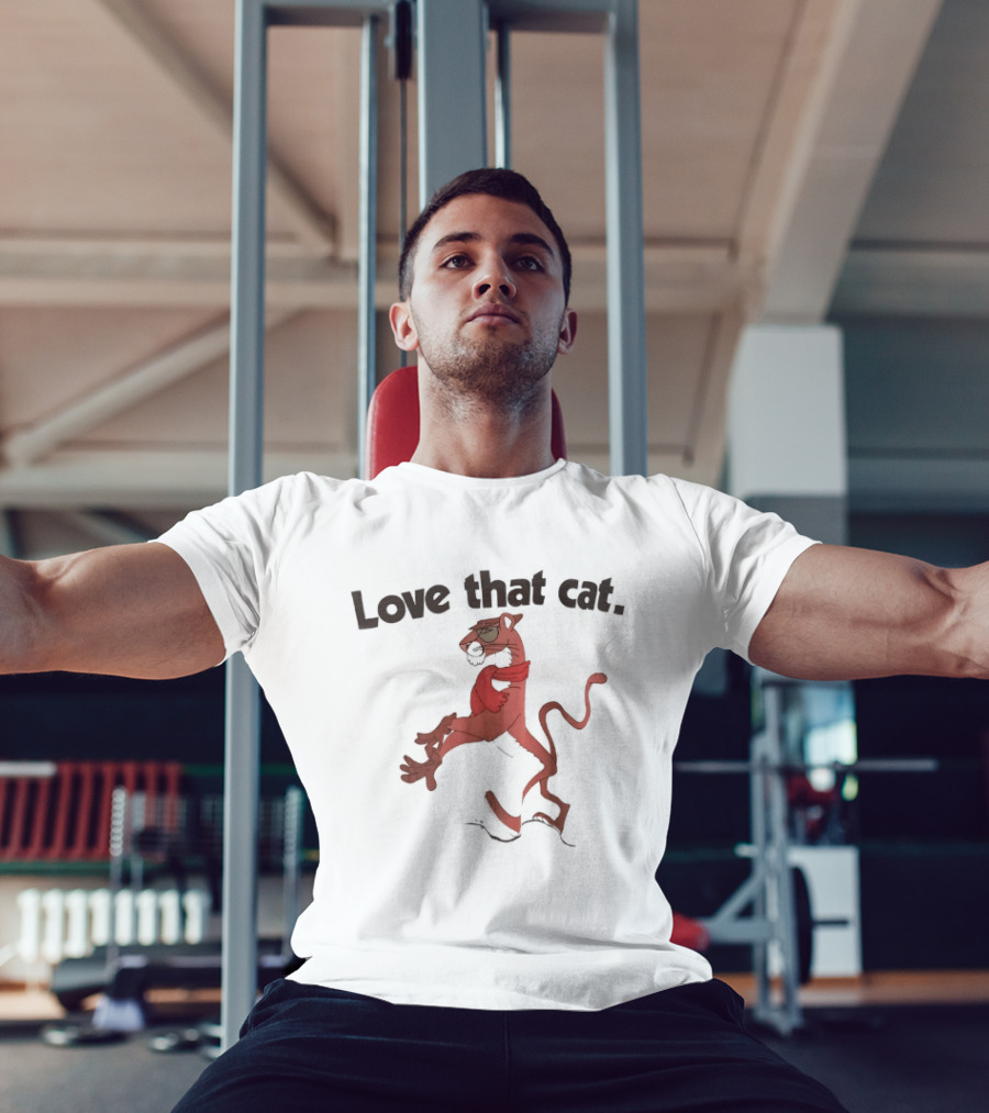 Love That Cat Cool Pink Panther T-Shirt