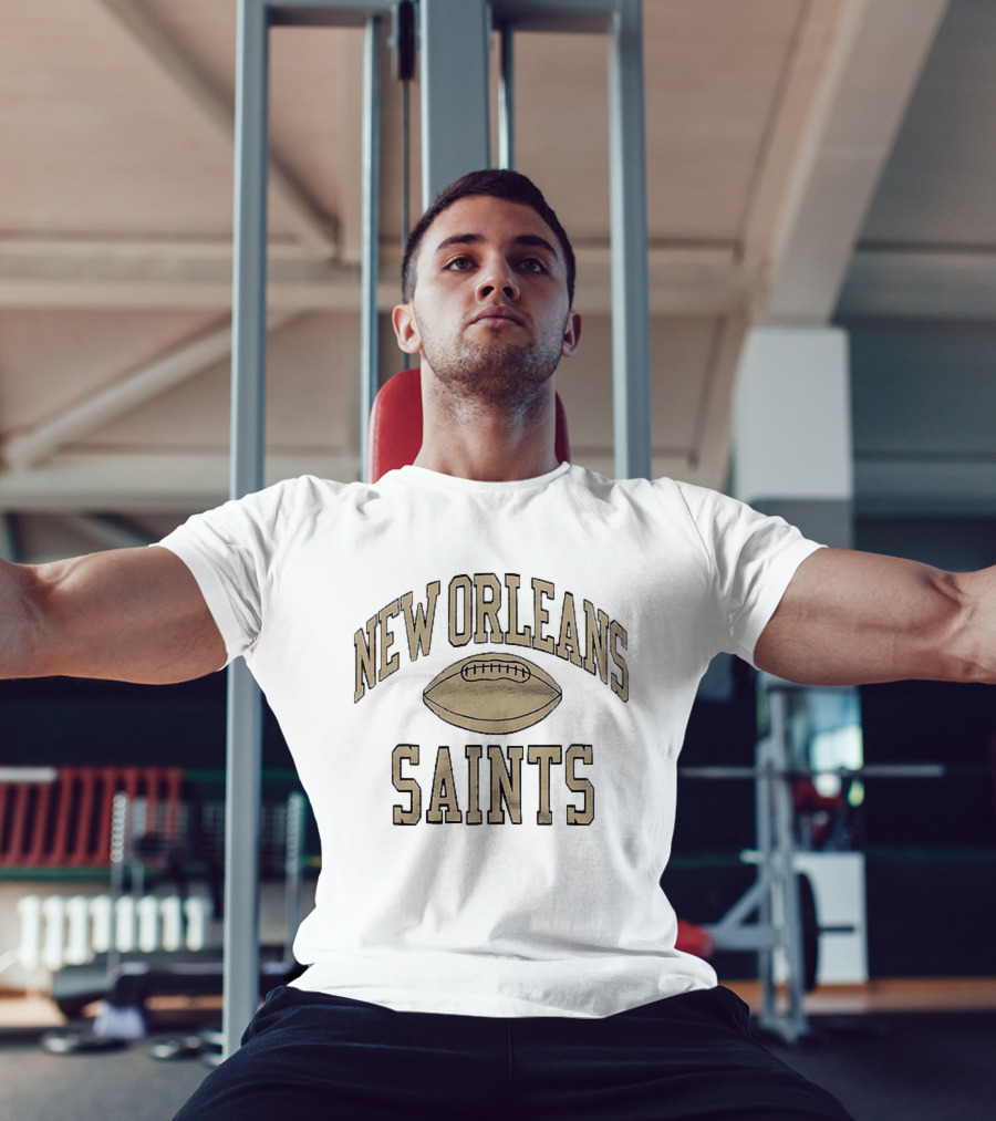 New Orleans Saints Distressed Football Team Fan T-Shirt