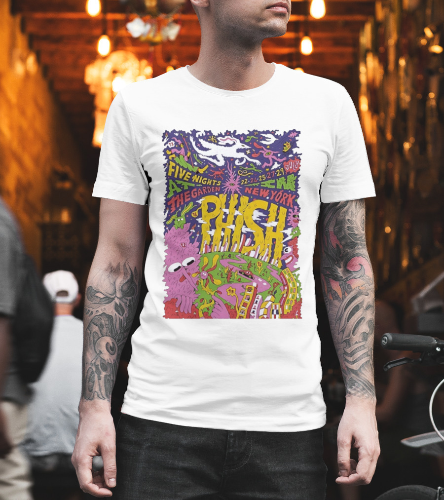 Phish Five Nights At The Garden New York July 2023 Concert T-Shirt
