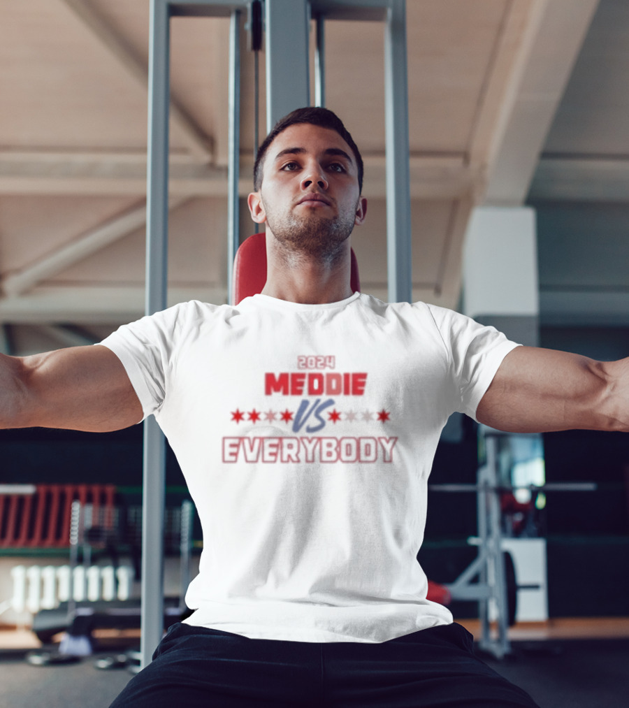 Run 4 Meddie Vs Everybody Red And Blue Stars T-Shirt