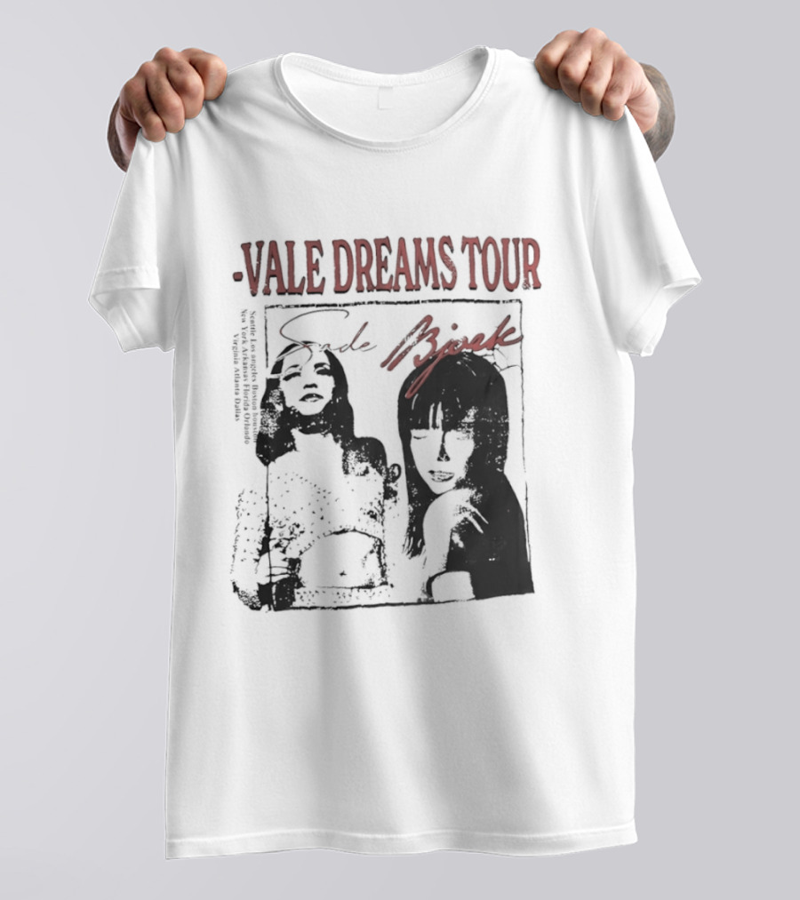 Vale Dreams Tour Sade Bjork 90s T-Shirt