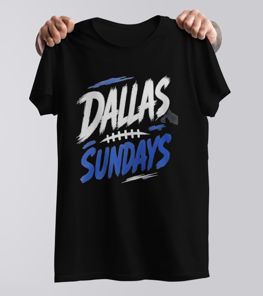 Dallas Sundays Football Brushstroke T-Shirt