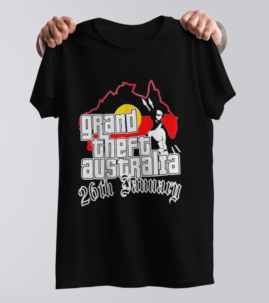 Grand Theft Australia 26th January Map Australian T-Shirt